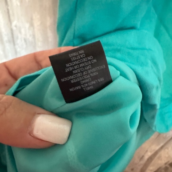 Jessica Howard Teal linen dress.. Size 24 - Picture 5 of 8